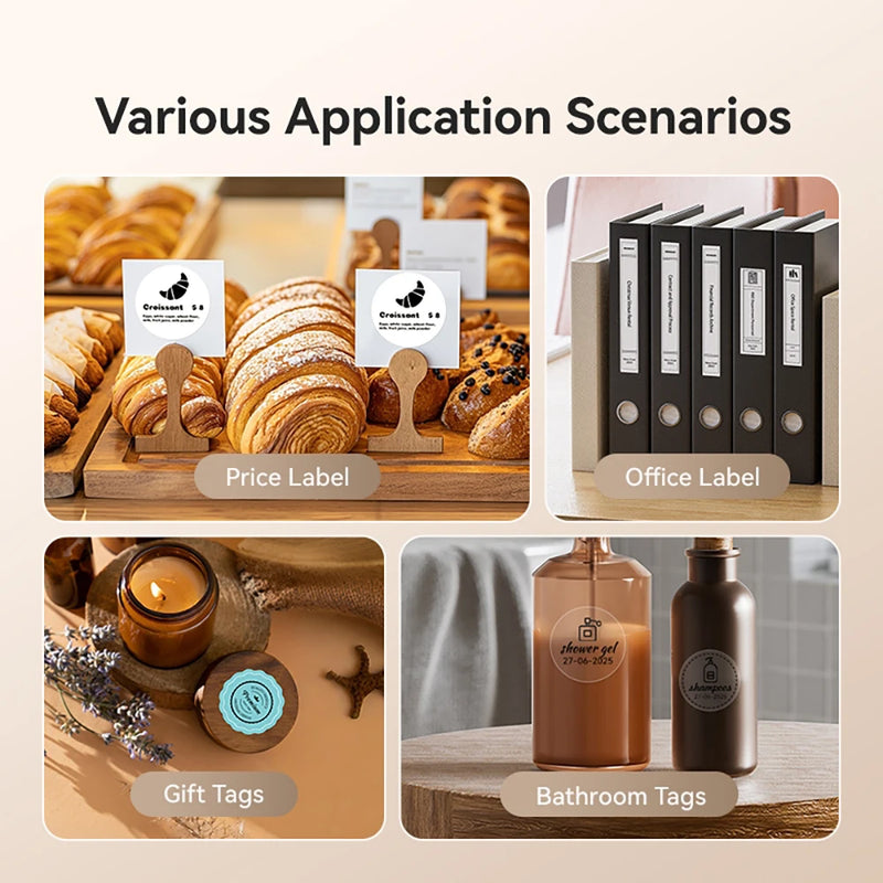 Niimbot B1 Thermal Printer Self-adhesive Food Stickers Bluetooth Label Maker Pocket Name Pirce Bacode Bussiness Labeling Machine