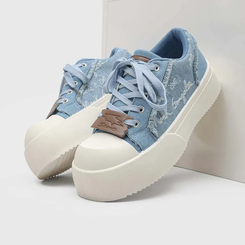 Men's thick-sole Joker Casual board Shoes Four Seasons Soft-sole Anti-slip Comfort Outdoor Walking Shoes Fashion Youth Tide Shoe