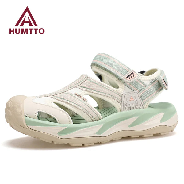 HUMTTO Summer Women Sandals Quick Dry Beach Shoes for Woman Breathable Ladies Luxury Designer Outdoor Sport Aqua Sneakers Womens