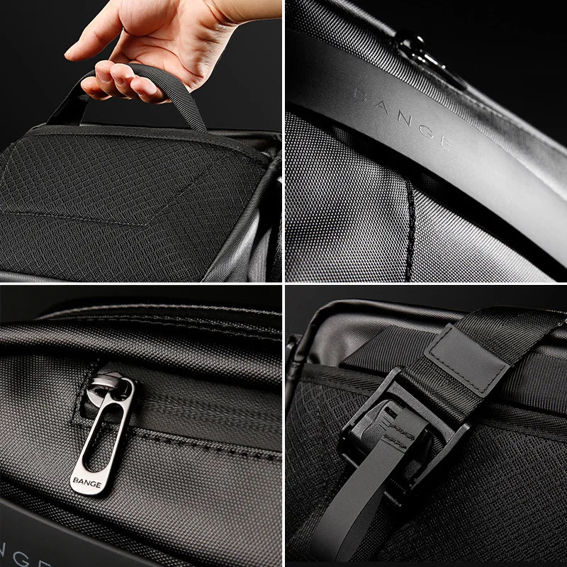 BANGE New Messenger Bag Korean Version Horizontal Handbag Multi-Function Casual Crossbody Bags Tooling Tide Brand Small Bag