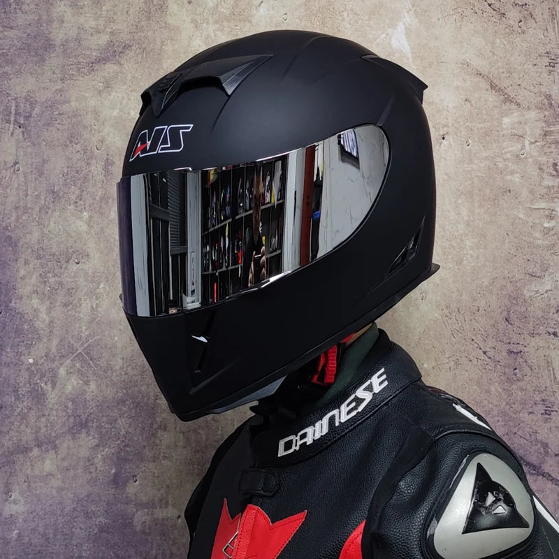 AIS helmet electric motorcycle hard hat full helmet four-season summer casque moto