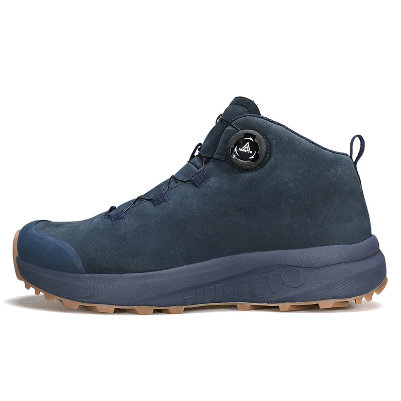 HUMTTO Outdoor Boots for Men Genuine Leather Hiking Shoes Non-slip Camping Trekking Men's Sports Shoes Winter Safety Sneakers