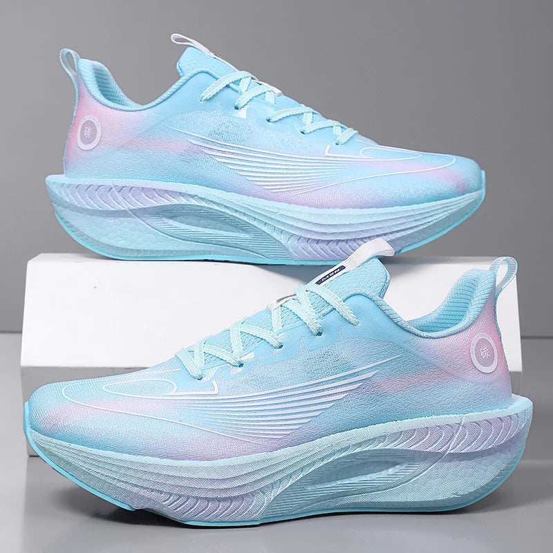 Couple Running Shoes for Men Women Lightweight Breathable Mesh Sports Comfortable Cushioning Anti Slip Fashion Casual Shoes