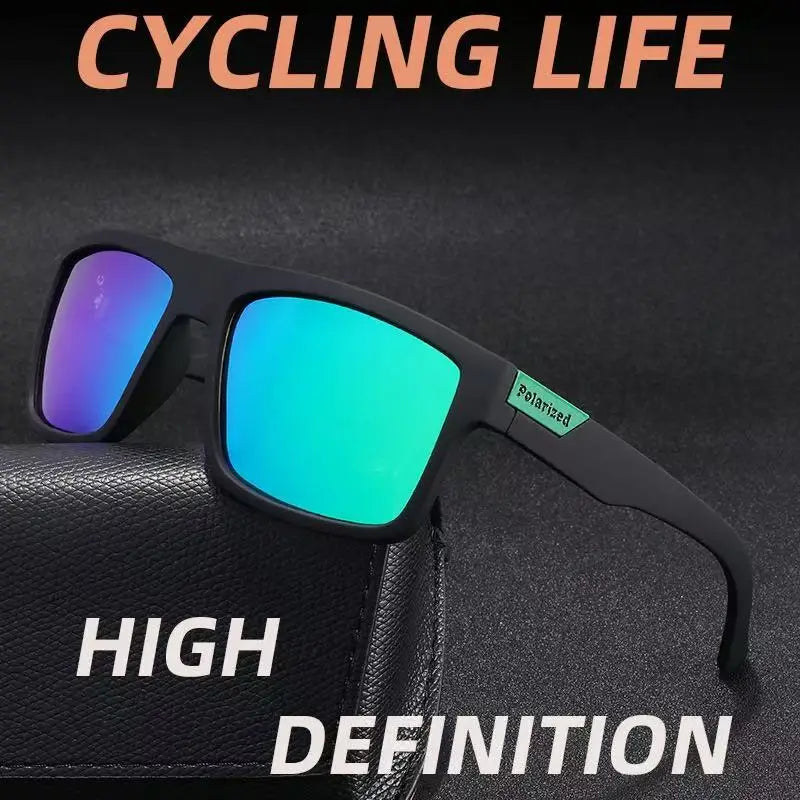 Large Frame UV Resistant Sunglasses, Men's Cycling Goggles, European and American Outdoor Color Changing Sunglasses, Driving Pol