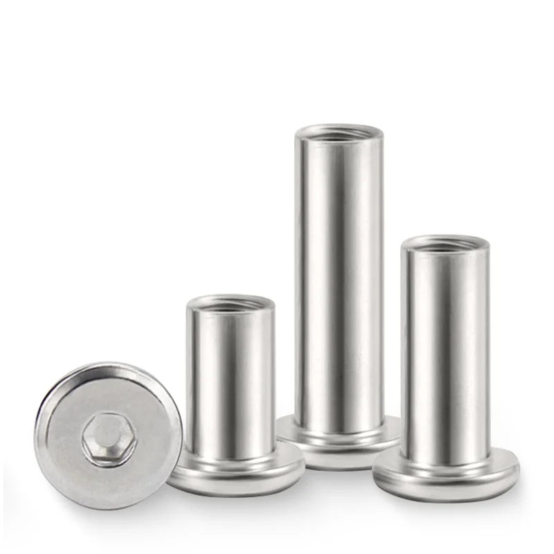 2-10pcs Binding Barrel Nut M2 M3 M4 M5 M6 M8 M10 304 Stainless Steel Hex Socket Cap Furniture Rivet Insert Nut for TV Wall Mount
