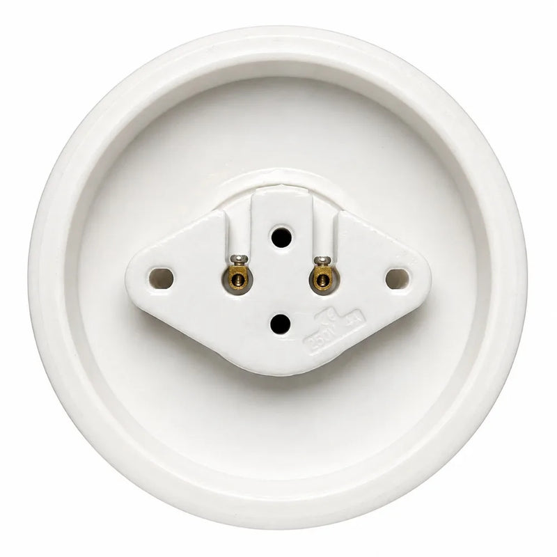 JOYINLED 1/10PCS ពណ៌សខ្មៅ E27 E26 ជើងចង្កៀង ជើងចង្កៀងសេរ៉ាមិច Poecelian សម្រាប់ជញ្ជាំងពិដាន គ្រឿងបំភ្លឺ