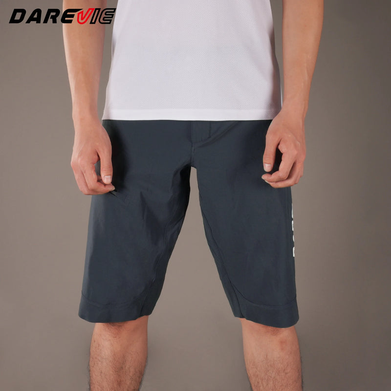 ខោខ្លីជិះកង់បុរស DAREVIE ខោខ្លីការពារទឹកជ្រាបខ្យល់សម្រាប់បុរស ហោប៉ៅពីរ ធន់នឹងការពាក់ ស្រូបយកសំណើម ខោខ្លីបុរស
