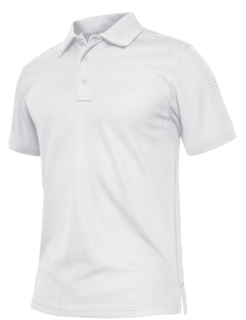 TACVASEN Lightweight UPF 50+ Polo Shirts Mens Summer Quick Dry SPF Performance Polo Tee Short Sleeve Sun Work Golf Fishing Tops