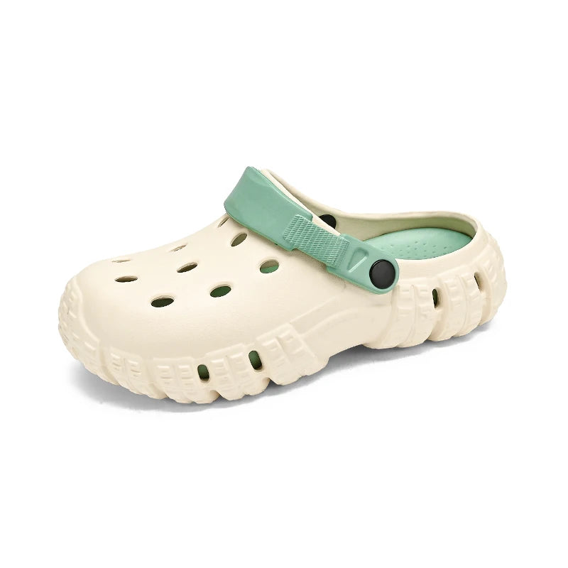 Summer High Quality Soft Clogs Men Thick Soles Sandals Garden Shoes Wide Foot Shoes Size 36-45 Dropshipping