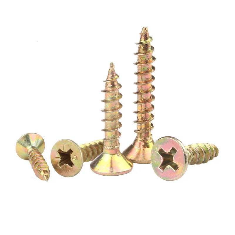 Color zinc drywall nails Phillips hardened self-tapping screws Gypsum wallboard nails Countersunk head fiber tapping nails