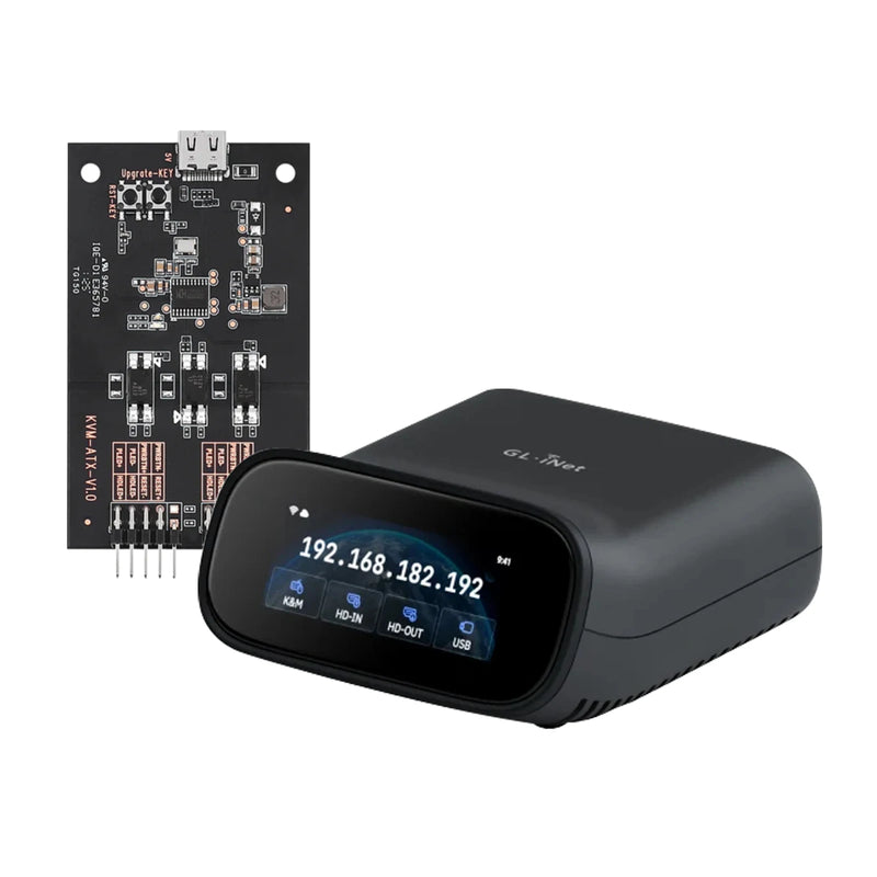 GL.iNet Comet Pro (GL-RM10) ឧបករណ៍បញ្ជាពីចម្ងាយ KVM Wi-Fi 6 4K@30Hz អេក្រង់ប៉ះ Passthrough 32GB EMMC ការចូលប្រើពីចម្ងាយ ការសង្គ្រោះគ្រោះមហន្តរាយ