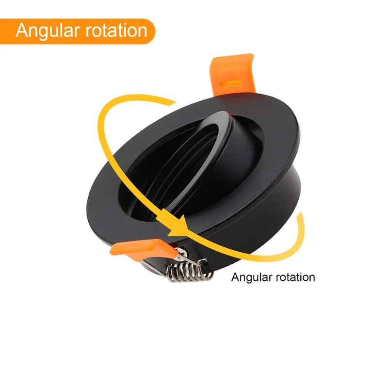 JOYINLED 1/10Pcs Round Recessed Downlight LED Ceiling Light Frame MR16 GU10 Bulb Fixture Downlight Holder GU10 Spot Light