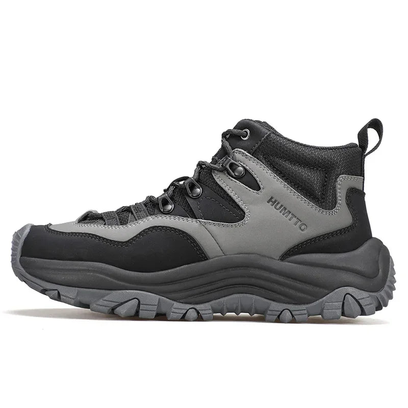HUMTTO Winter Hiking Shoes Breathable Trekking Boots for Men Outdoor Camping Men's Sports Shoes Non-slip Safety Sneakers Man