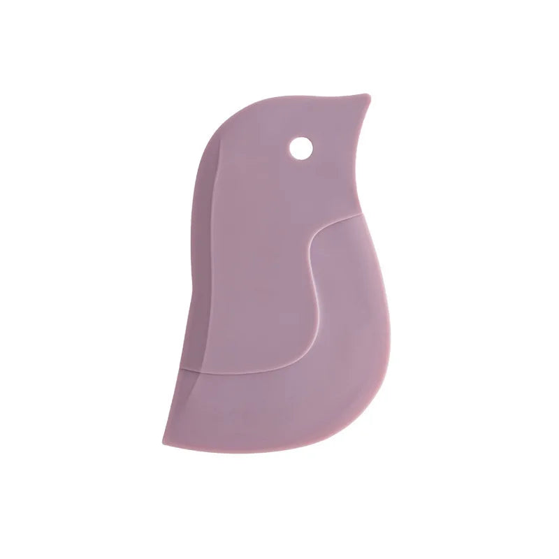 1pc Cute Penguin Soft Scraper,Multi-functional Kitchen Scraper Grease Board Scraper Baking Kitchen Practical Cleaning Tool.