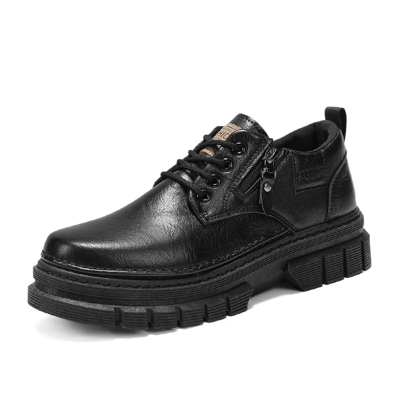 Men's Casual Shoes Four Season New Comfort Sports Outdoor Work Shoes Fashion Joker Youth Tide Shoes Business Party Leather Shoes