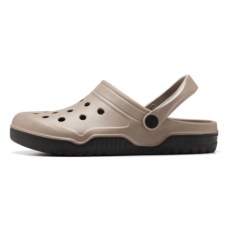 Plus Big Size 50 51 52 53 54 Summer Rubber Sandals Men Clogs Garden Shoes Zuecos Hombre Cholas Man Clog Beach Shoes Wide Foot