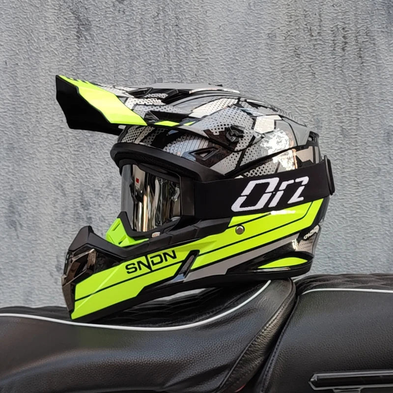 ORZ high-quality off-road motorcycle helmet Kask Cross Downhill Soporte Casco off-road helmet ATV downhill helmet
