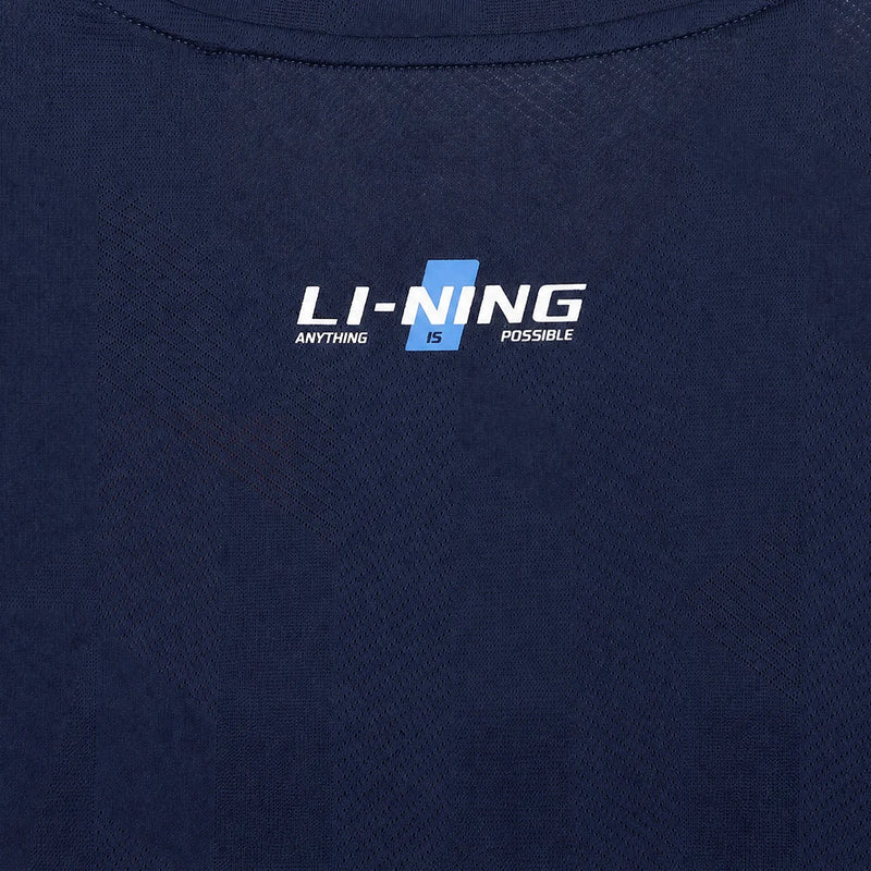 អាវយឺតបុរស Li-Ning Pickleball LN ស្ងួតលឿន ៩០% ប៉ូលីអេស្ទ័រ ១០% អេឡាស្ទីន រាងធម្មតា កមូល មានខ្យល់ចេញចូលបាន អាវយឺតកីឡា LiNing ATSW879