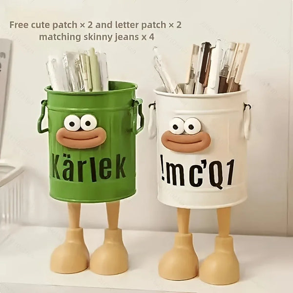 1pcs Cartoon Sausage-Shaped Pen Holders,Home Study Stationery Rack, Desktop Storage Container,Ideal Gift for Home Study Supplies