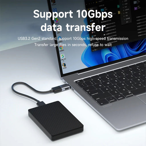 Hagibis USB to Type C OTG Adapter 10Gbps High-Speed Data Transfer USB C Male to A Female For Macbook Pro iPhone 15 iPad Tablet