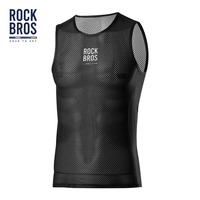 ROCKBROS ROAD TO SKY Summer Cycling Vest Mens Women Comfortable Short Sleeveless Breathable Bike Road MTB Bicycle Clothing Vest Black CHINA