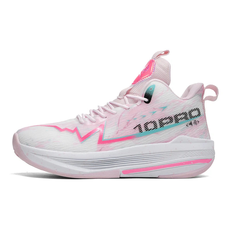 Unisex Basketball Shoes Breathable Mesh Outdoor Sports Competitions Running Shoes Spring Cushioning Rebound Basketball Boots