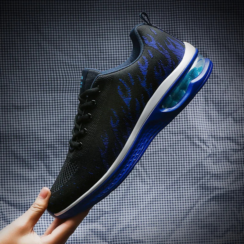Mens Sports Shoes 2025 New Breathe Mesh Lace Up Casual Walking Shoes Anti Slip Lightweight Fitness Training Running Shoes Man