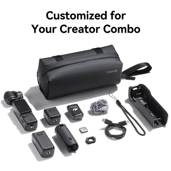 កាបូប Ulanzi PK-04 សម្រាប់ DJI Osmo Pocket 3 ប្រអប់ផ្ទុកការពារការធ្វើដំណើរ ឧបករណ៍រក្សាលំនឹង Gimbal ដៃ កាបូបថតរូបកាមេរ៉ា