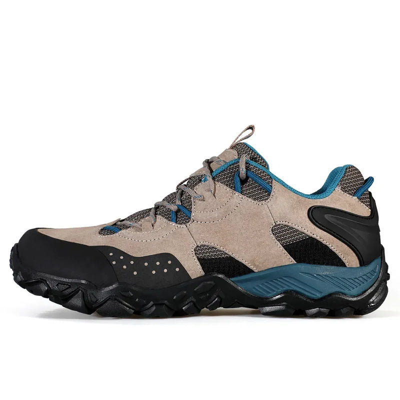 HUMTTO Trekking Boots for Men Breathable Camping Men's Sports Shoes Winter Hiking Shoes Outdoor Leather Designer Sneakers Man