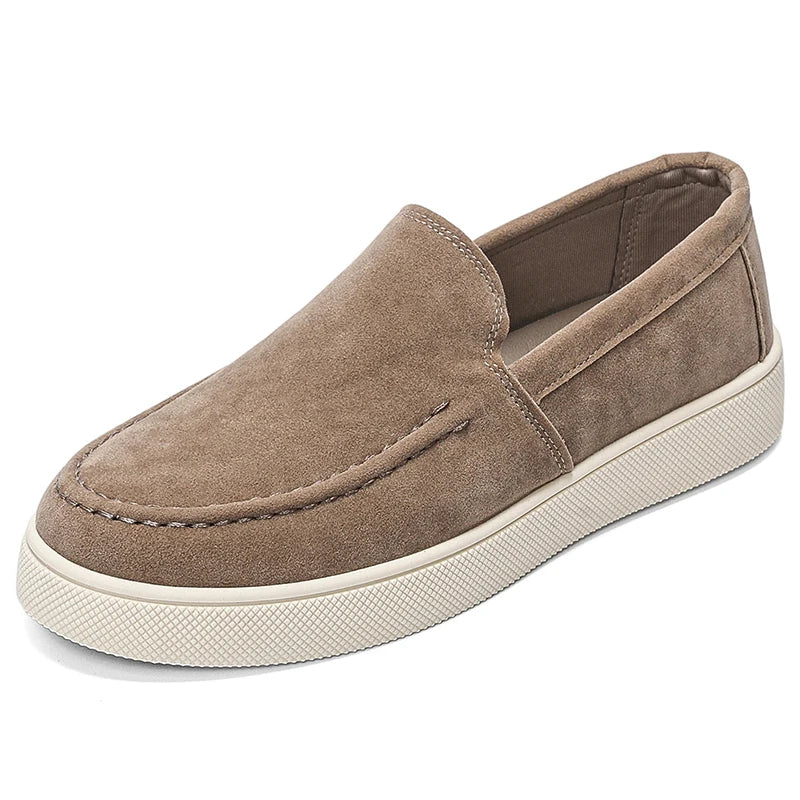 Men's slip on casual shoes four season new breathable soft-sole non-slip comfort outdoor walking shoes fashion sports board shoe