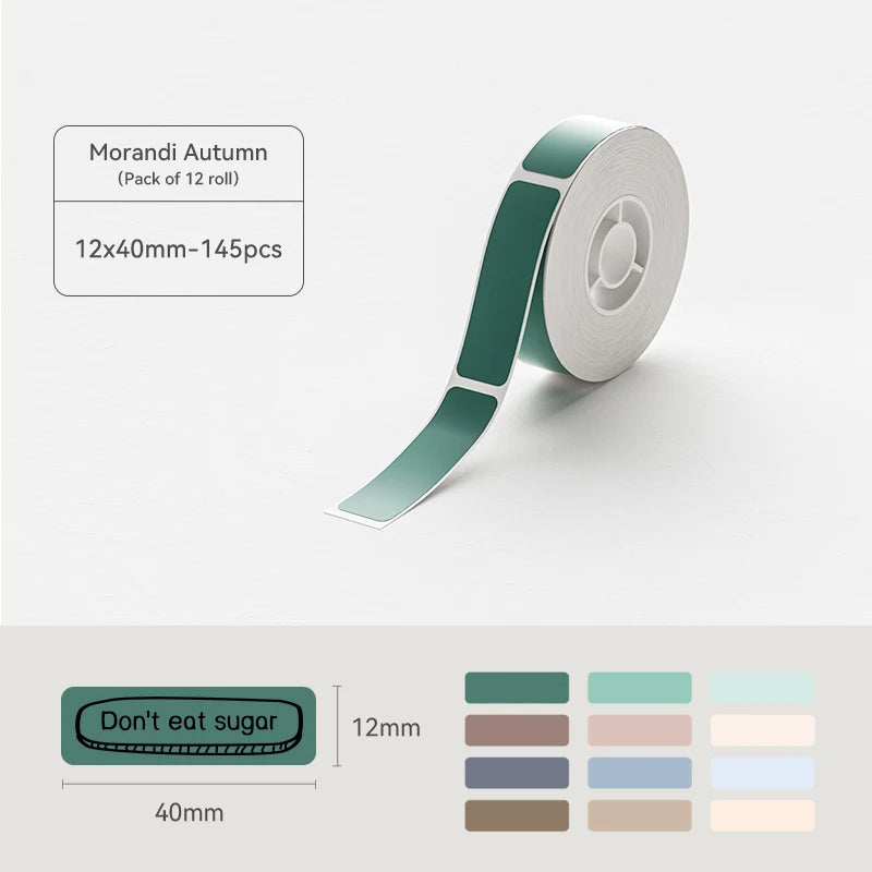 Niimbot Thermal Printer Labels 1 Roll of Self-adhesive Label Paper for D110 D11 D101 H1 H1S Bluetooth Label Maker