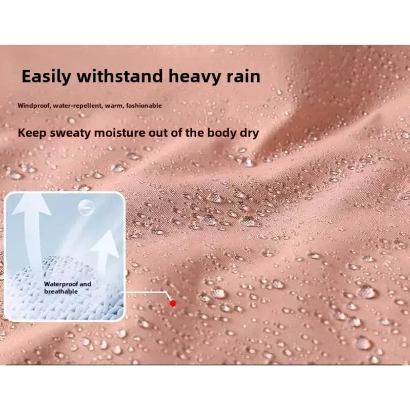 Detachable Polar Fleece Inner Hooded Windbreake Waterproof and Scratch-resistant Outdoor Adventure Hiking Casual
