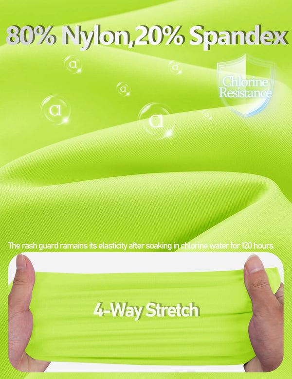 TACVASEN Men's Summer UPF 50+ Swim Water Rash Guard Shirts Quick Dry Fishing Stretch Lightweight Outdoor Running Short Shirts
