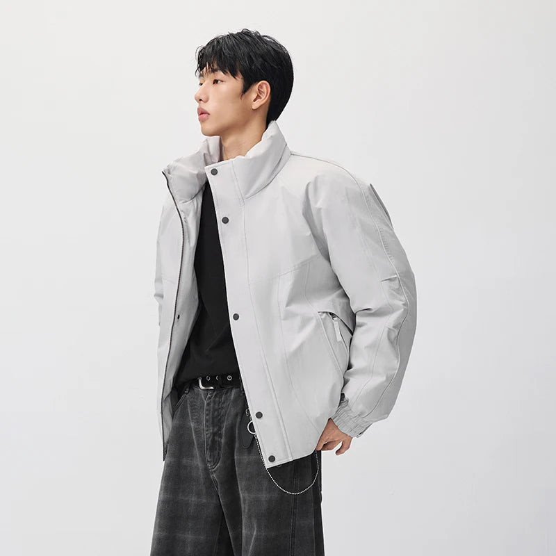 Semir Men Down Jacket 80 Percent Down Fill Raglan Sleeve Stand Collar Oversized Fit Modern Style 2026 New Winter Daily Wear