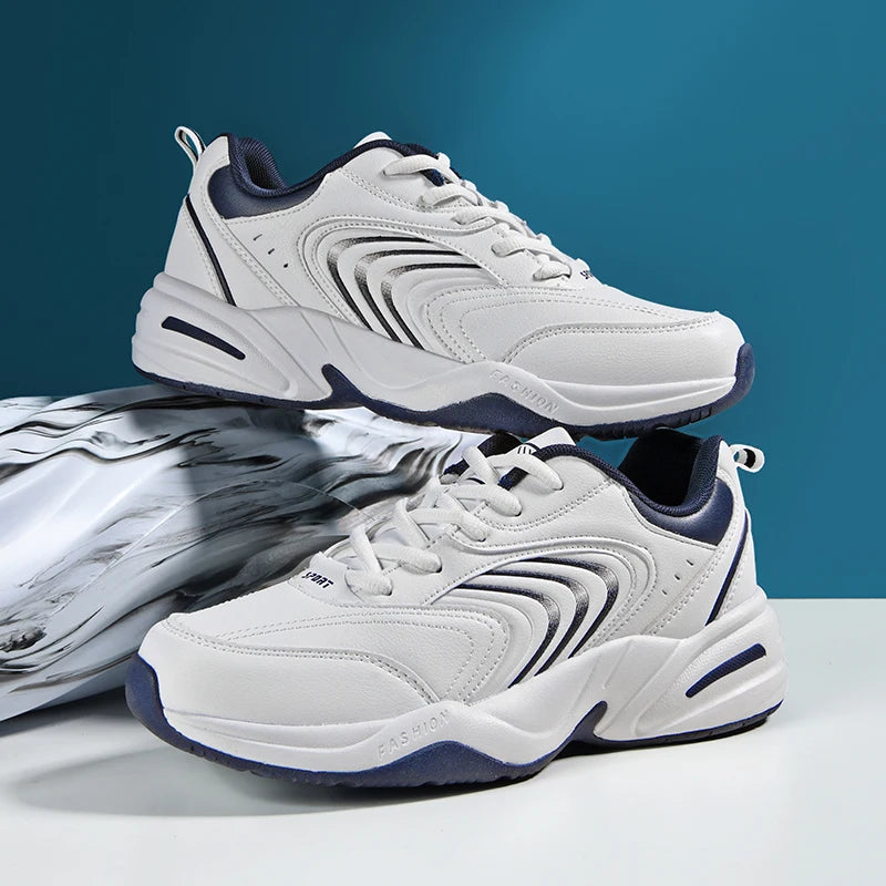 Men's casual sneakers four seasons new soft-sole anti-slip outdoor racing running shoes students lightweight speed sports shoes