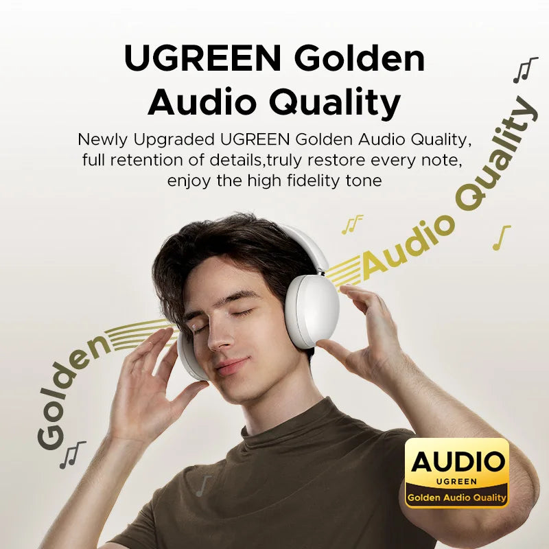 UGREEN Studio Max2 Wireless Bluetooth Headphones, 80H Playtime