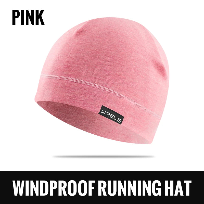 【high-quality】WRELS  Men's Winter Hat Windproof Winter Beanie Hat Thermal Warmer Cap Running Ski Cycling Sports Caps