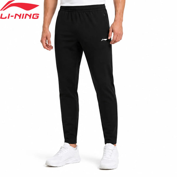 ខោហាត់ប្រាណបុរស Li-Ning ប៉ាក់បែប 3D FITTING ទំហំធម្មតា 100% Polyester មានហោប៉ៅស៊ីត ខោស្វិត Lining AKLW061