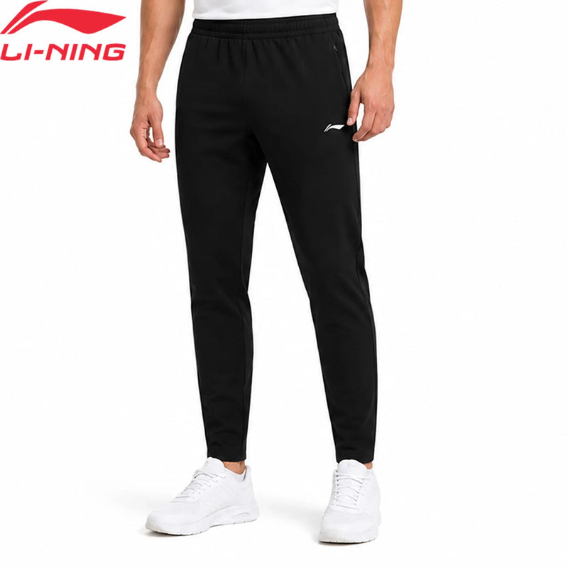 ខោហាត់ប្រាណបុរស Li-Ning ប៉ាក់បែប 3D FITTING ទំហំធម្មតា 100% Polyester មានហោប៉ៅស៊ីត ខោស្វិត Lining AKLW061