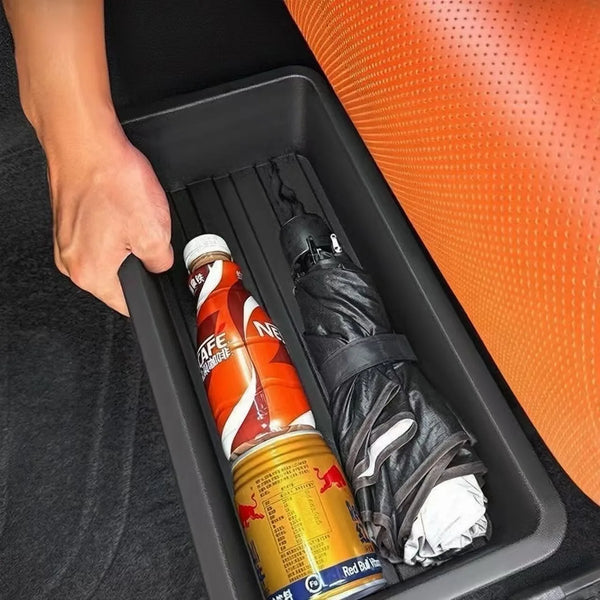 Under Seat Storage Box Universal Car Seat Bottom Organizer Box Removable Storage Box Gadget Case Universal Accessories