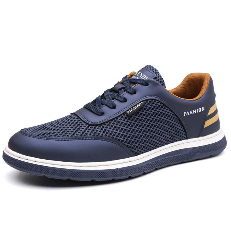 Men Sports Shoes Trendy Mesh Casual Breathable Comfortable Summer New Soft Sole Lightweight Outdoor Walking Tennis Shoes for Men
