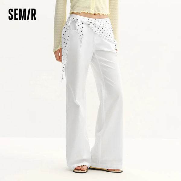 ខោស្ត្រី Semir Polka 2026 ចំណុច រលុង រាងមូល បែបទីក្រុង ធម្មតា រចនាប័ទ្មប្រចាំថ្ងៃ ទន់ មានផាសុកភាព ពាក់ប្រចាំថ្ងៃ ទាន់សម័យ អាចបត់បែនបាន