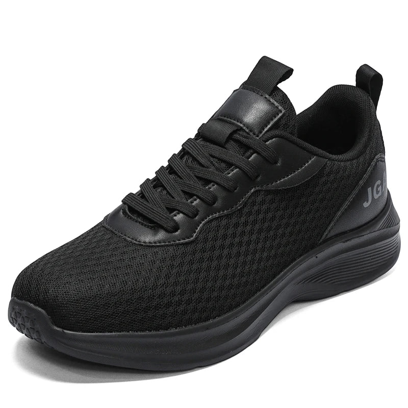 Mens Big Shoes Pure Black Sneakers Men Casual Lightweight Breathable Sports Shoes Walking Running Male Large Size 49 50 51 52