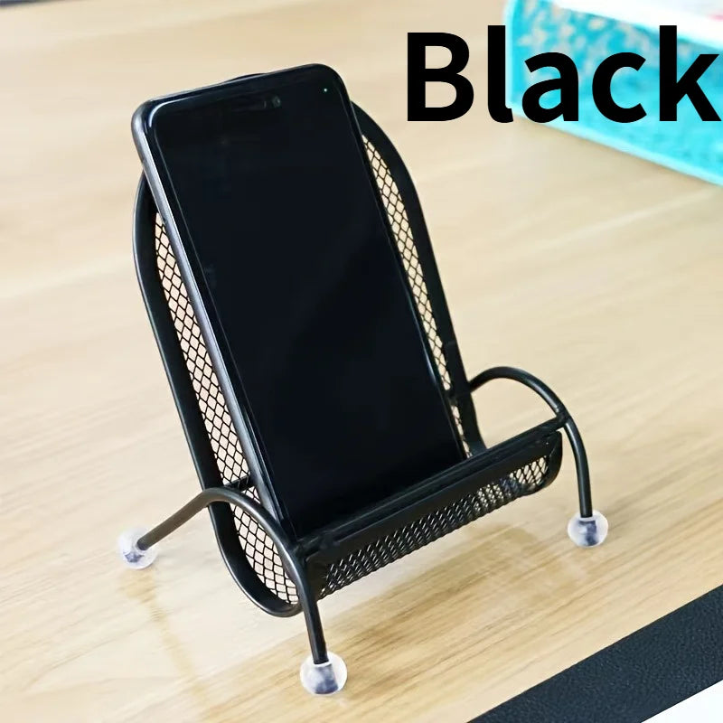 1pc Creative Desktop Phone Holder,Cute Chair Design That Provides a Stable And Weighted Support for Phones, for Use in Bed.