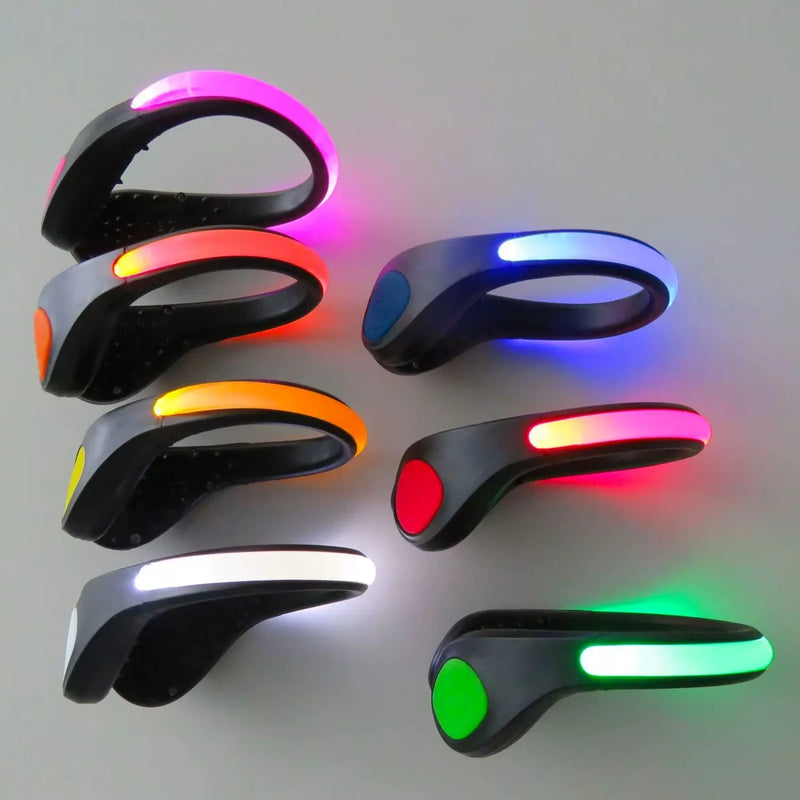 Mini U Shape LED Shoe Clip Light Luminous Flashing Warning Light for Night Running Cycling Street Dance Outdoor Sports Safety