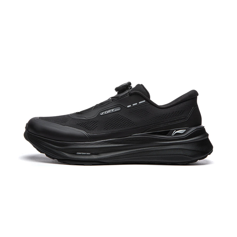 ស្បែកជើង Li-Ning Unisex SOFT GO MAX 3 របៀបរស់នៅ COMFOAM MAX មានខ្យល់ចេញចូលបានល្អ ទ្រទ្រង់បានល្អ ស្បែកជើងដើរលេងធម្មតា LiNing AGLW023