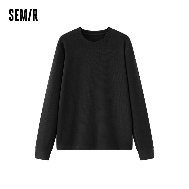 អាវ Semir សម្រាប់នារី អាវក្រៅ កមូល ទន់ រលោង មានស្រទាប់ក្រណាត់ Waffle ពាក់នៅផ្ទះ ធម្មតា ពាក់ប្រចាំថ្ងៃ 2026