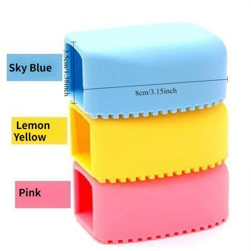 1pc Portable Mini Washing Board,Candy-Colored Handheld Thickened Silicone Washing Brush,Scrub Board Cleaning Brush.Laundry Board