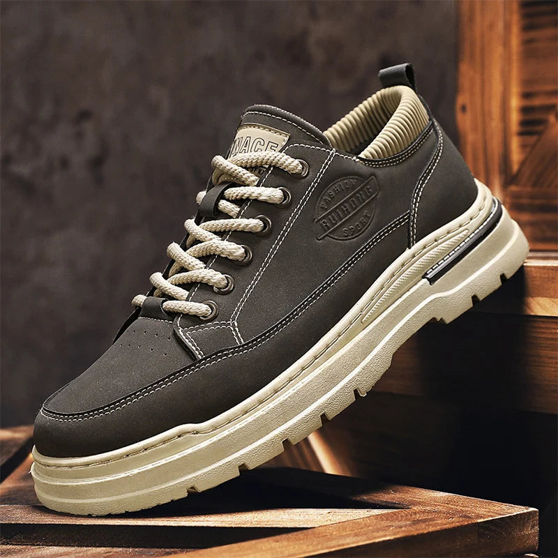 Men's shoes casual sports shoes four season soft soled comfortable outdoor workwear shoes safety shoes fashion youth socks shoes