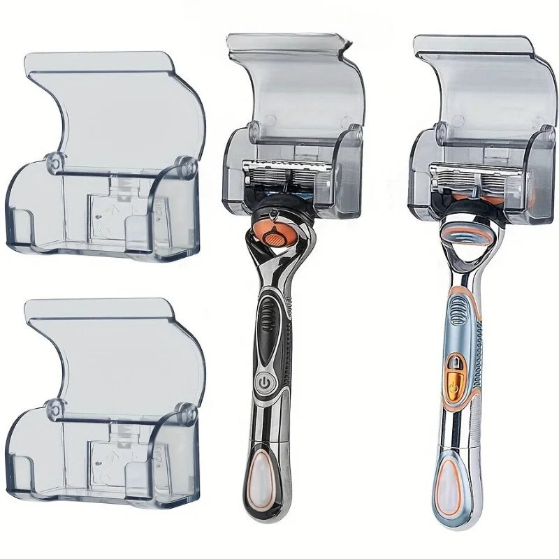1PC Razor Holders with Bathroom Wall Stickers, Self-Adhesive Razor Hooks Storage Racks, Suitable for Bathrooms And Travel